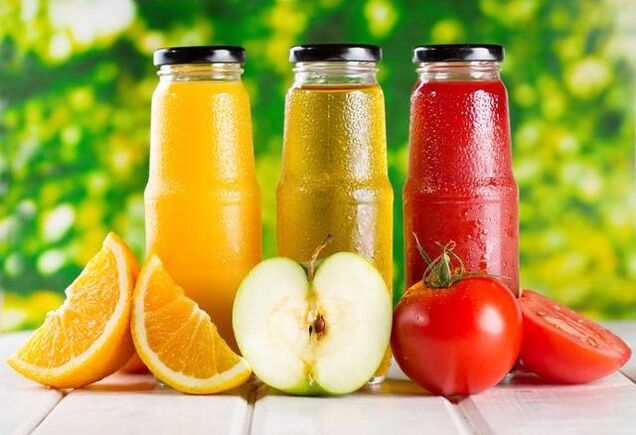 Fruit and vegetable juice for prostatitis